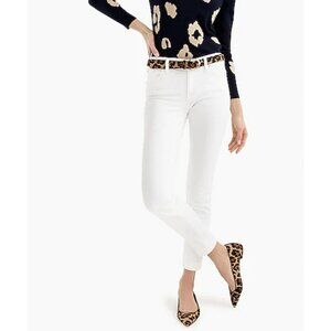 J.Crew Womens $110 Petite 8" Toothpick Jean in White Size 26P E2264